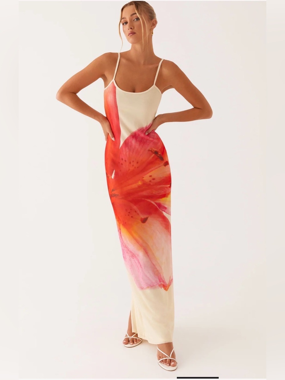 PepperMayo Bad News Mesh Maxi Dress size small
